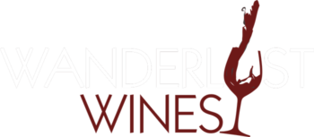 Wanderlust Wines Scrolled light version of the logo (Link to homepage)